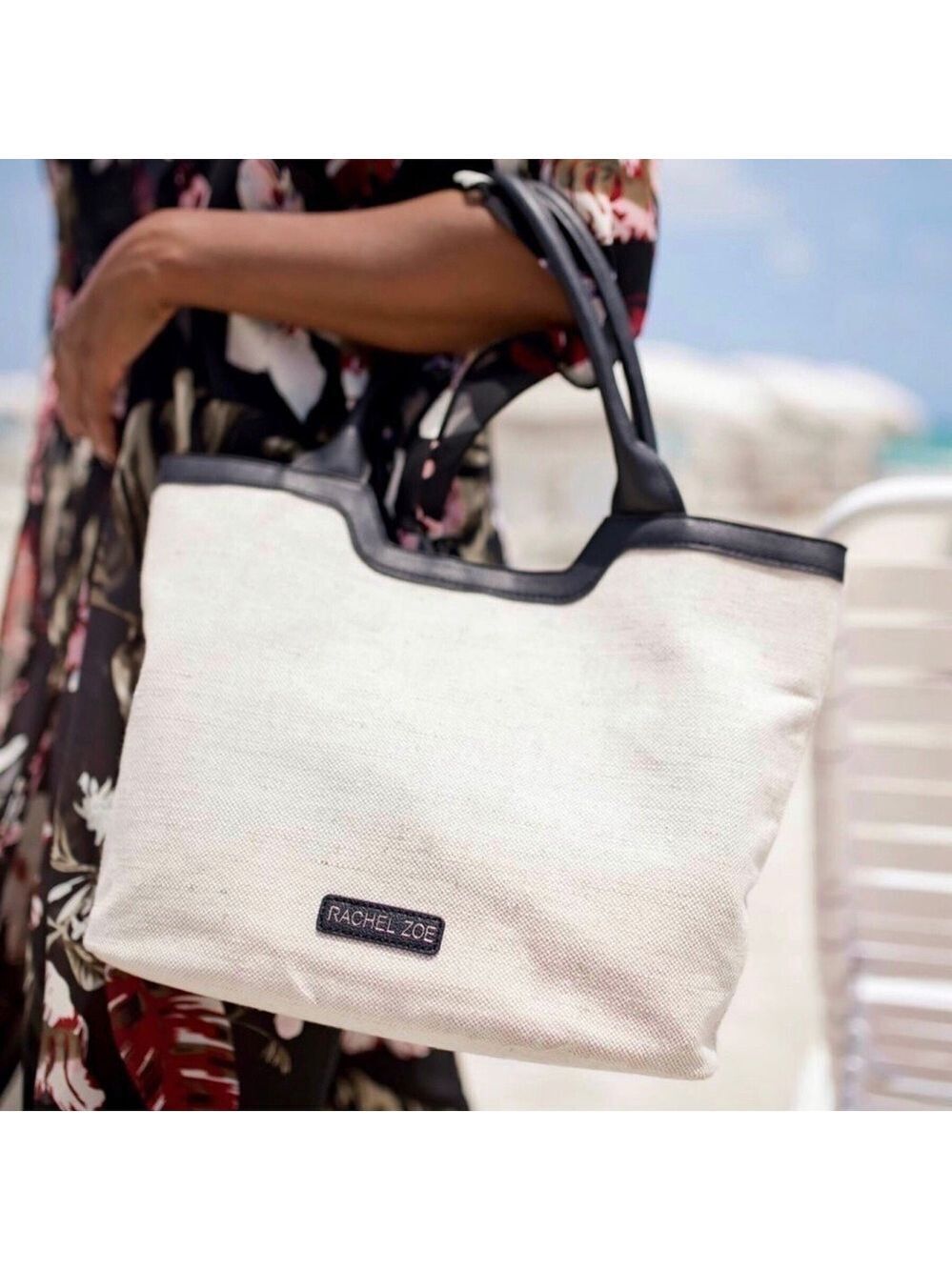 Rachel Zoe Capri Canvas Tote Bag